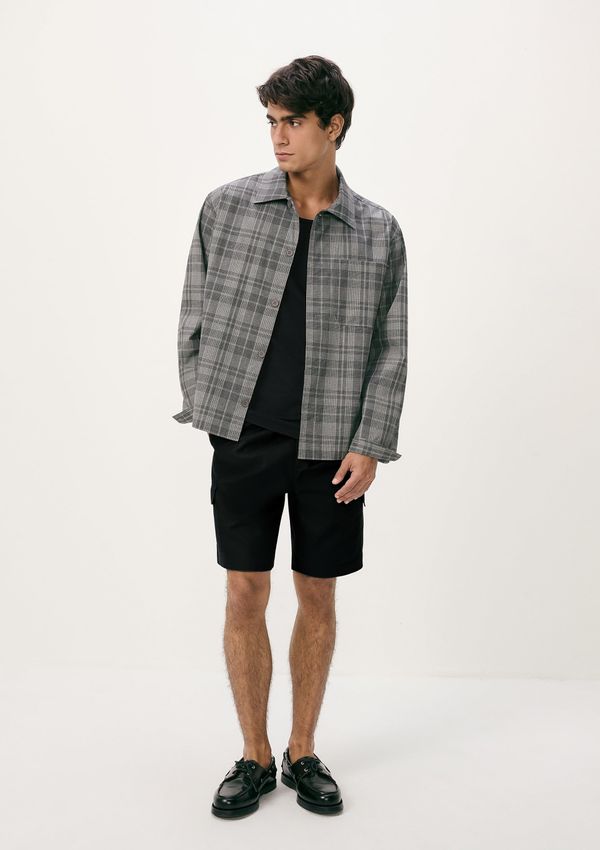 Shorts Masculino Tecido Empapelado - Preto M