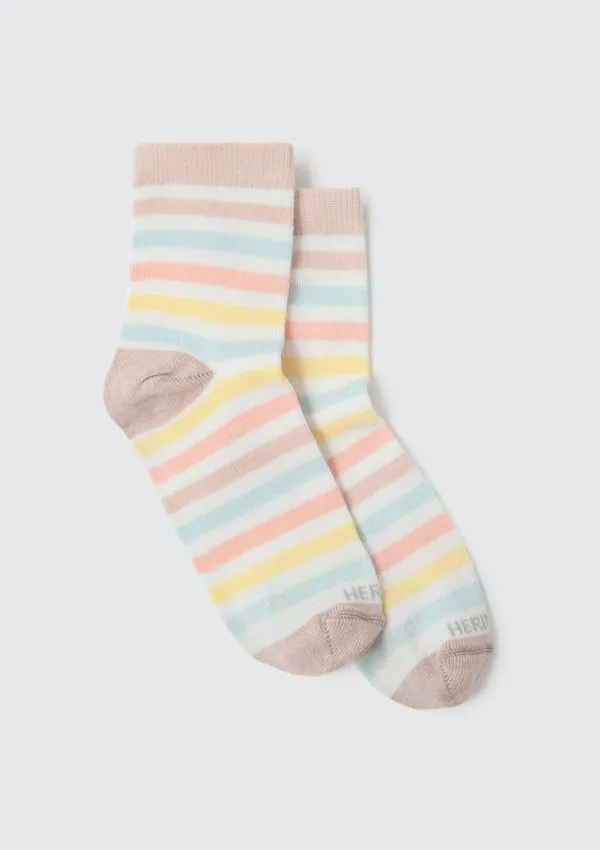 Meia Infantil Unissex Cano Médio Hering Kids - Rosa G