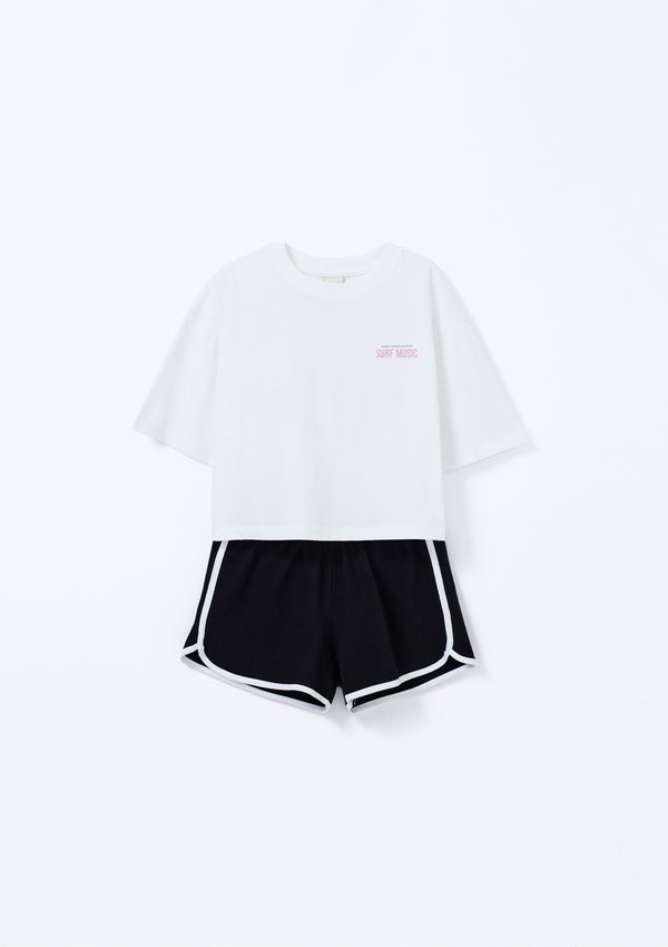 Conjunto Infantil Menina Runner - Off white 016