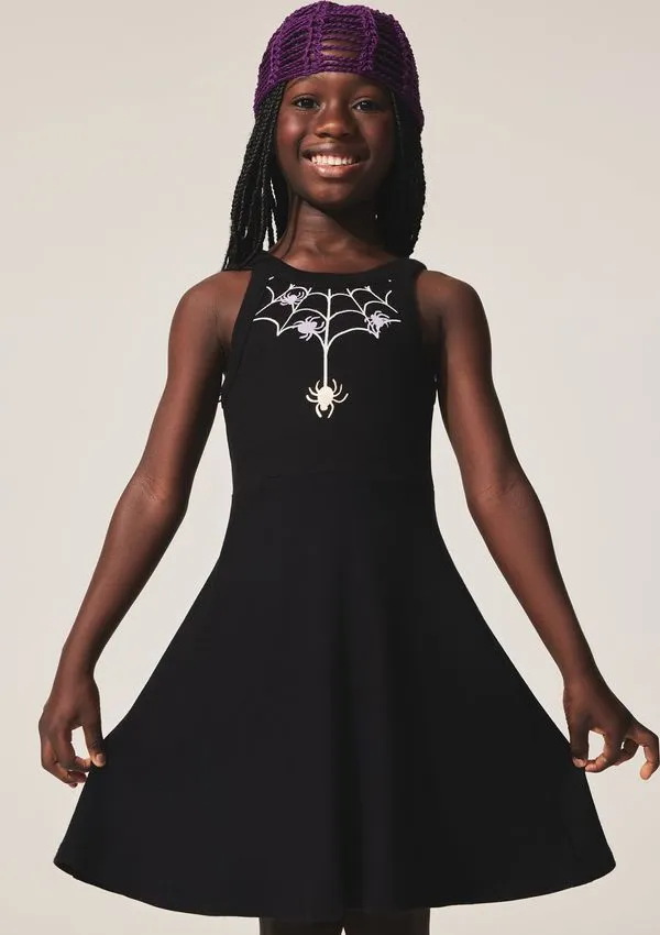 Vestido Infantil Bruxa Halloween - Preto 012
