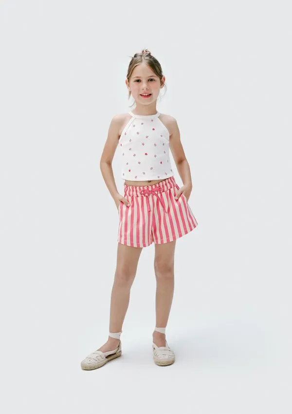 Shorts Infantil Menina Clochard - Rosa 014