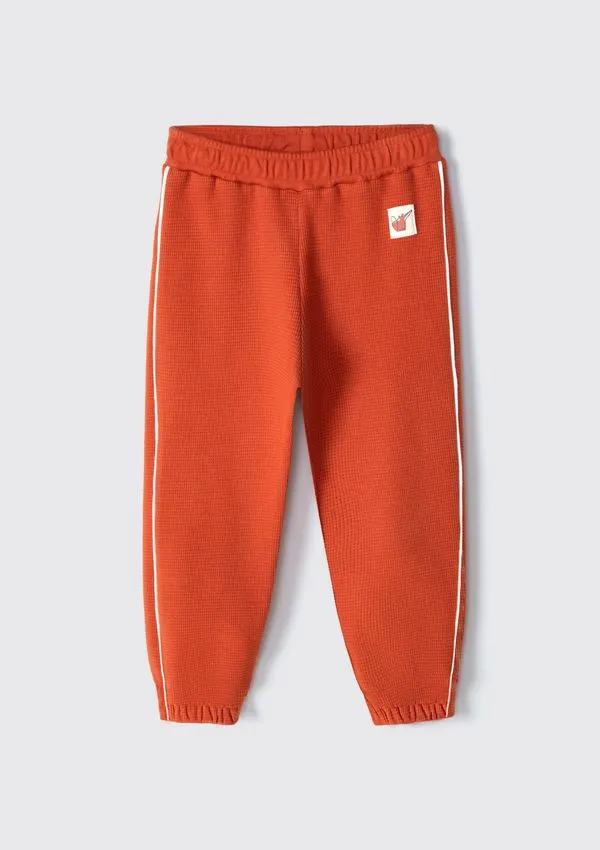 Calça Jogger Infantil Menino Toddler Regular - Laranja 001