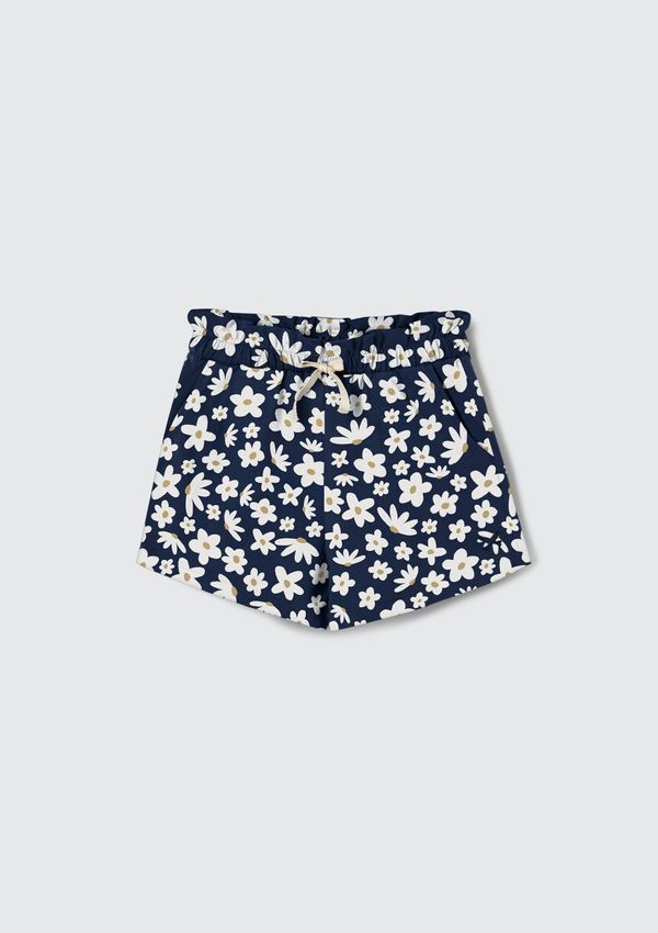 Shorts Básico Infantil Menina Clochard Estampado - Azul 008