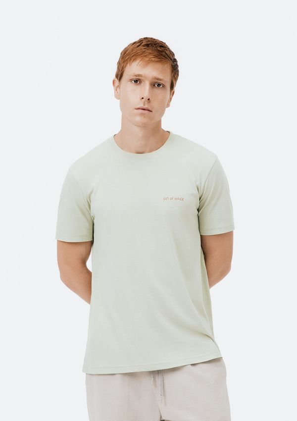 Camiseta Masculina Manga Curta Com Estampa - Verde EXG
