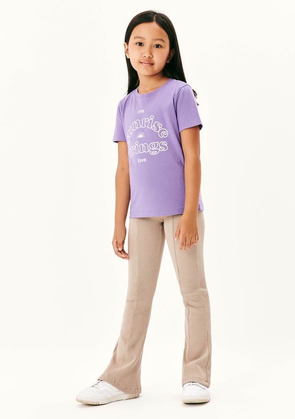 Calça Infantil Menina Flare - Bege 008
