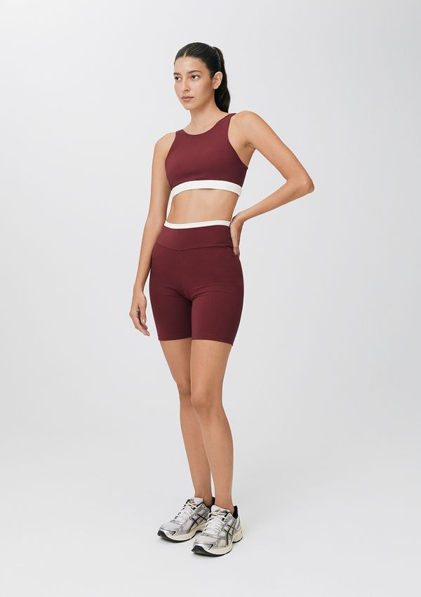 Bermuda Esportiva Feminina Com Fio Lycra® - Vinho XP