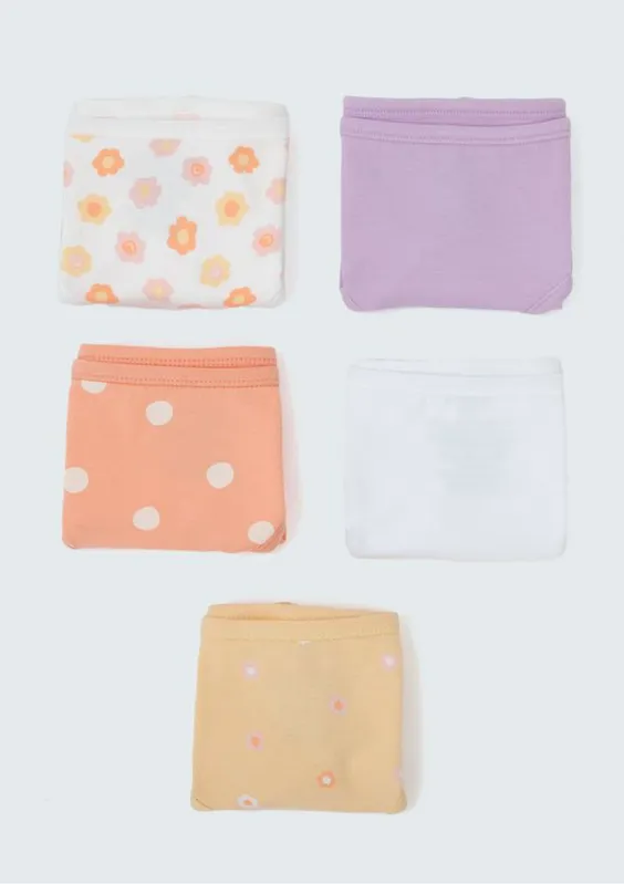 Kit Com 5 Calcinhas Infantil - Multicolorido 014