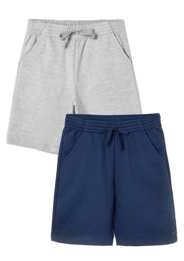 Kit Com 2 Bermudas Básica Infantis Menino Em Moletom - Multicolorido 006