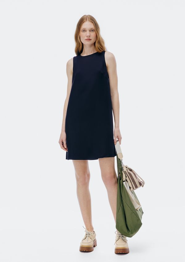 Vestido Curto Em Viscose - Preto M