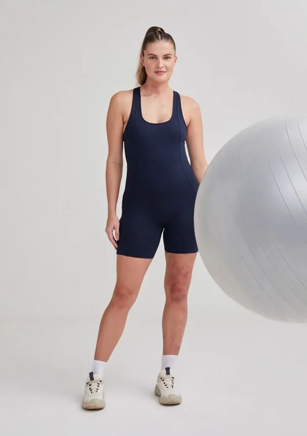 Macaquinho Esportivo Feminino Curto Proteção Uv 50+ - Azul M