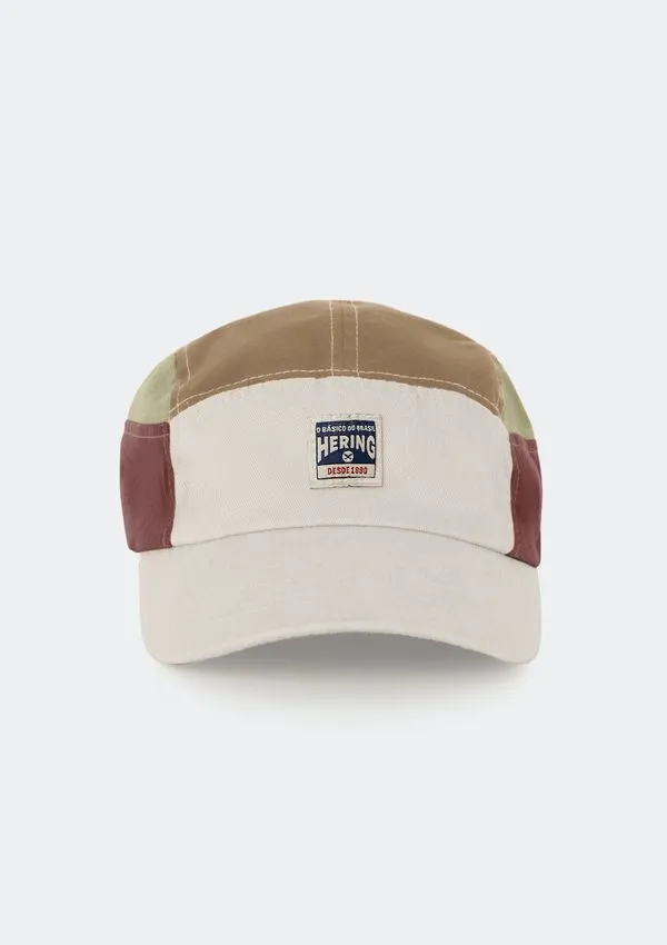 Boné Feminino Aba Curva Com Recortes - Multicolorido UNI