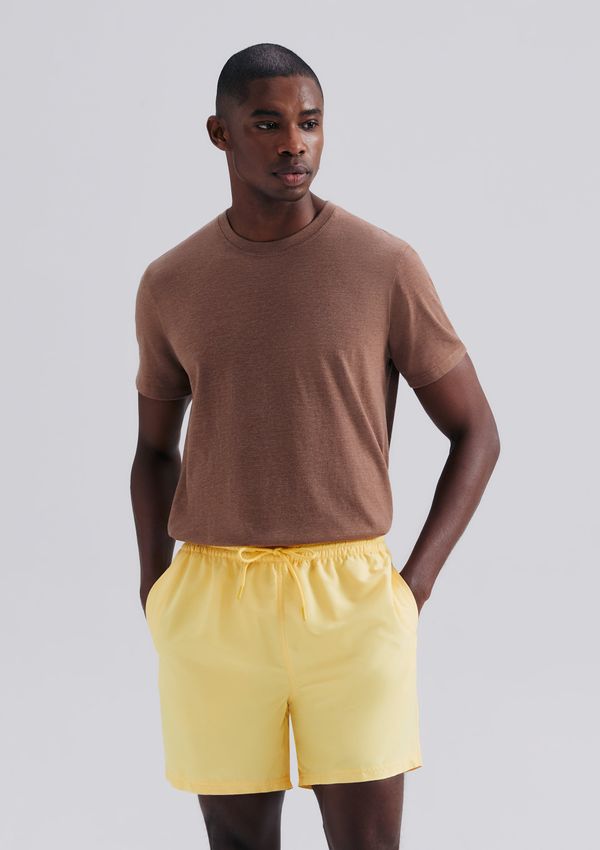 Shorts Praia Básico Masculino - Amarelo XXG