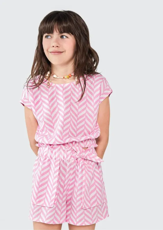 Blusa Infantil Menina Com Estampa - Rosa 008