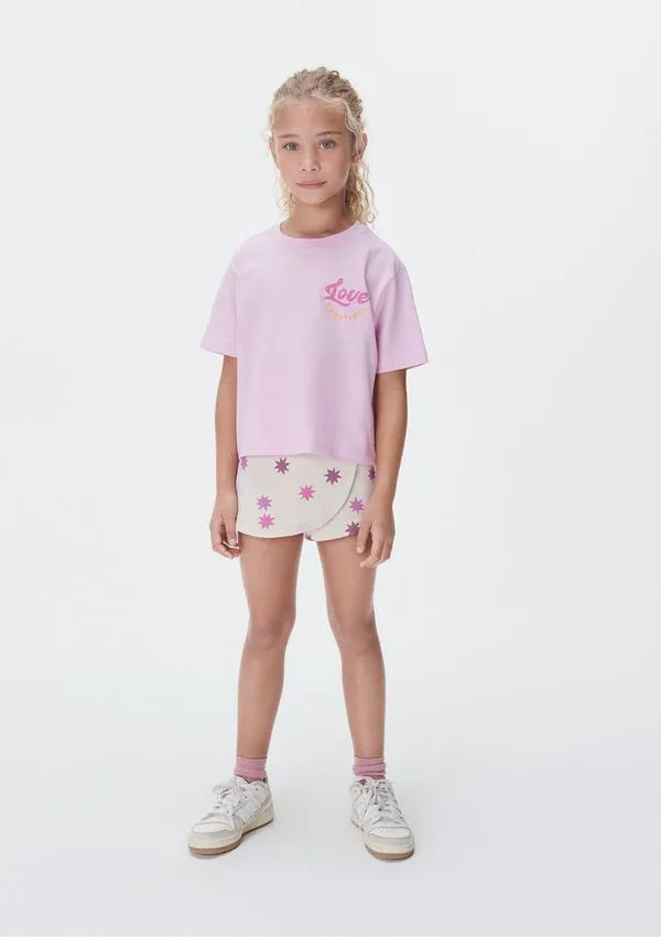 Conjunto Curto Infantil Menina - Rosa 005