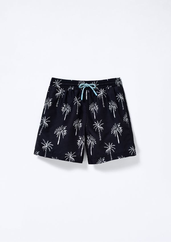 Shorts Infantil Menino Estampado - Preto 002