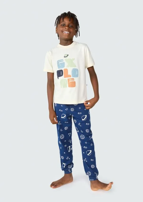 Pijama Infantil Menino Estampado - Amarelo 010