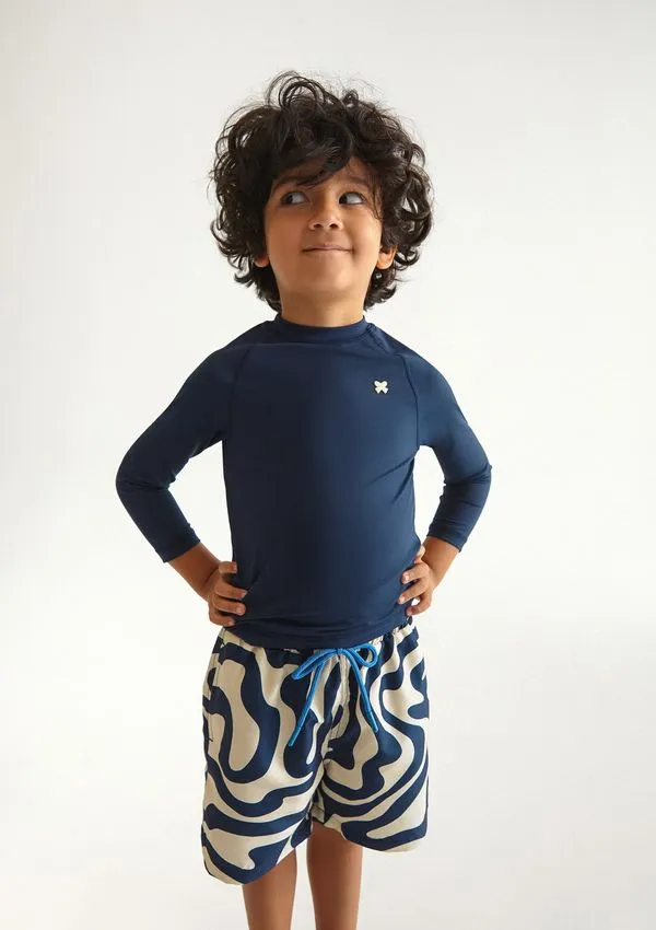 Shorts Infantil Menino Estampado - Azul 016