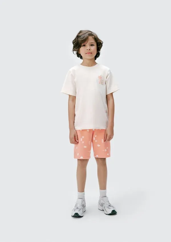 Conjunto Curto Infantil Menino Regular - Laranja 008