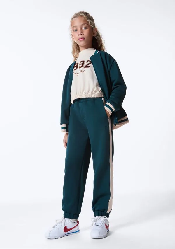 Calça Infantil Jogger Cós Elástico - Verde 014