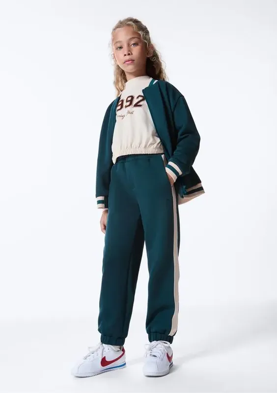Calça Infantil Jogger Cós Elástico - Verde 002