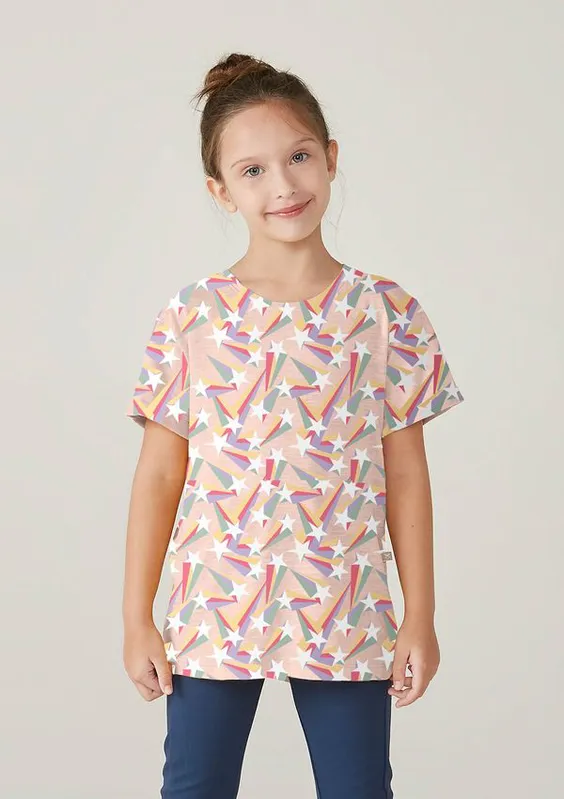 Pijama Feminino Estampado Manga Longa Em Fleece De Poliéster - Azul XP