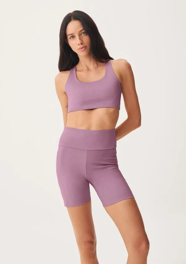 Bermuda Feminina Esportiva Biker Com Fio LYCRA® - Rosa G