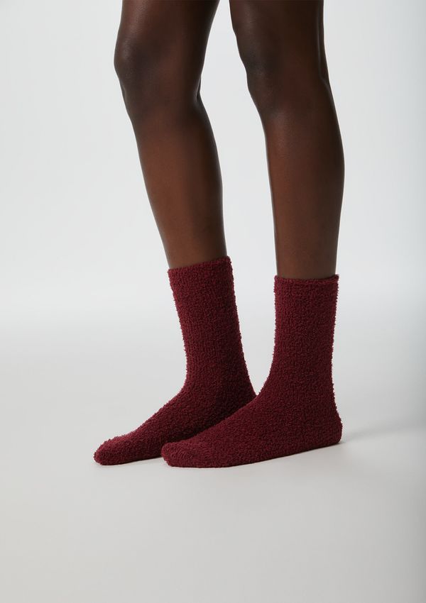 Kit 2 Pares De Meias Unissex Cano Longo Estampadas Em Fleece - Multicolorido P
