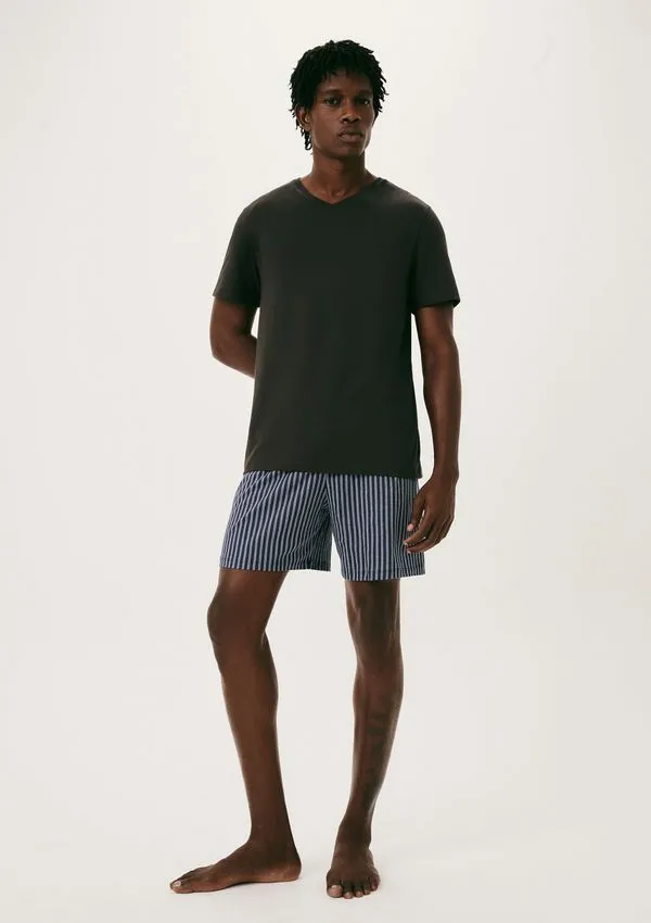Pijama Masculino Curto Em Malha - Marrom XG