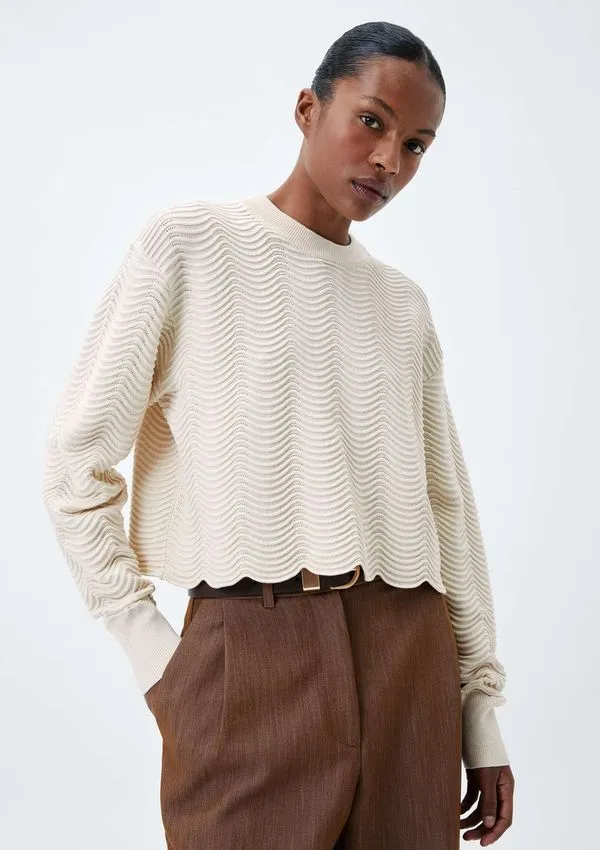 Suéter Feminino Em Tricô - Creme P