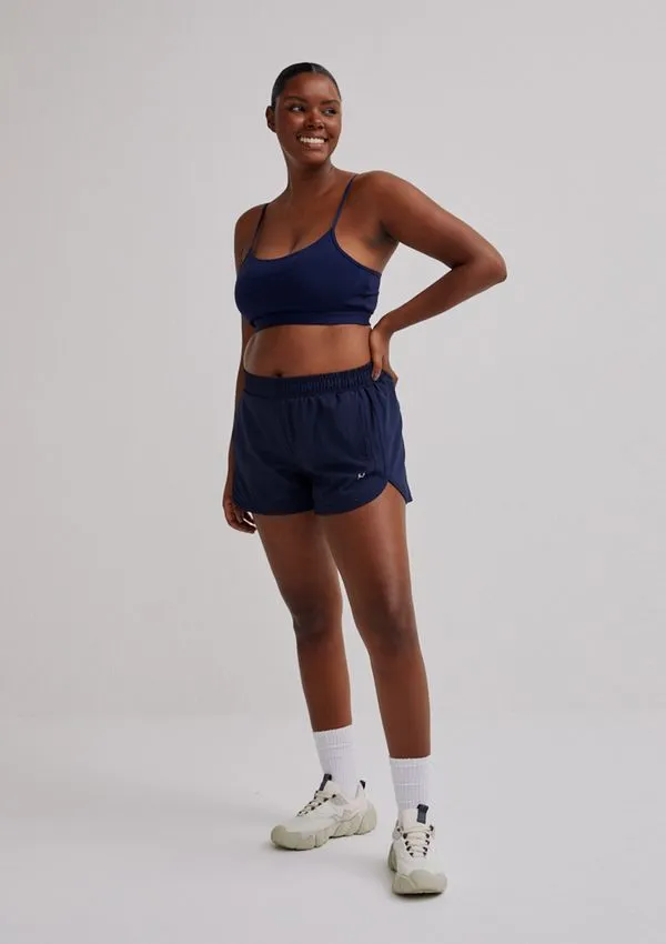 Shorts Feminino Esportivo Curto - Azul P