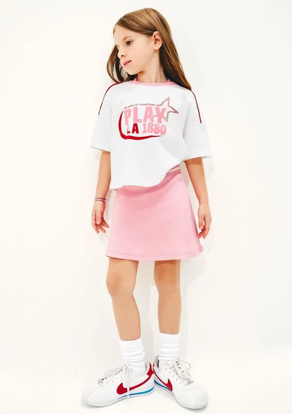 Blusa Infantil Menina Super Cotton Boxer - Off white 012