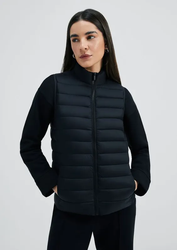 Colete Básico Feminino Puffer - Preto G