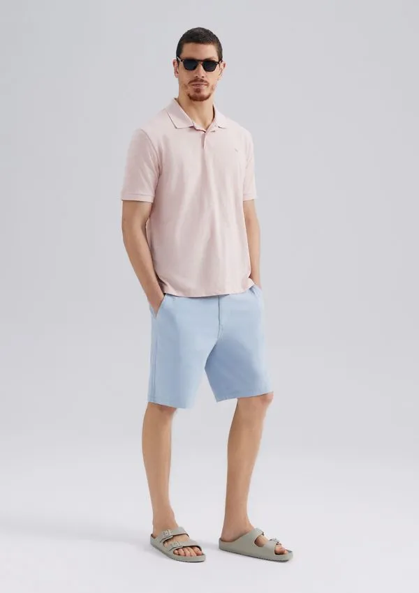 Bermuda Masculina Chino Em Sarja Peletizada - Azul 048