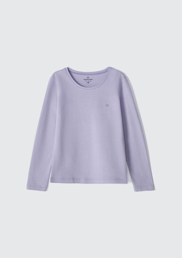Blusa Básica Infantil Menina Manga Longa Hering Kids - Roxo 006