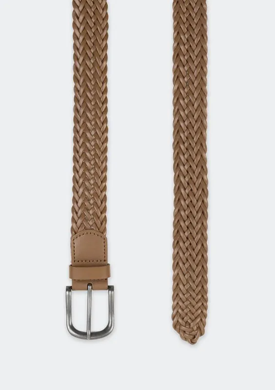 Cinto Feminino De Tresse - Marrom G