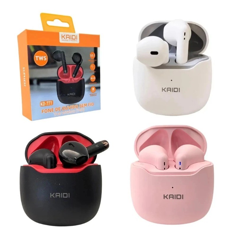 Fone De Ouvido Tws Bluetooth 5.1 Kaidi Kd-771 Original