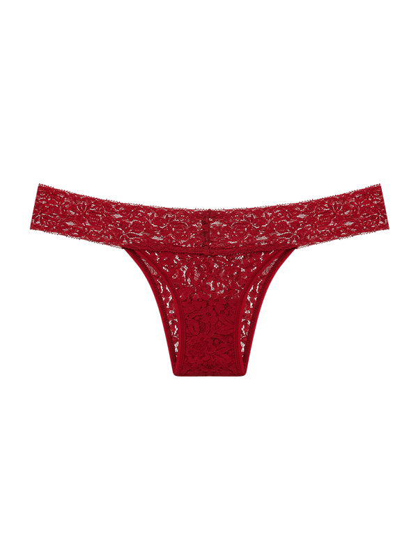 Calcinha Biquíni Em Renda Vermelho Zaire EG