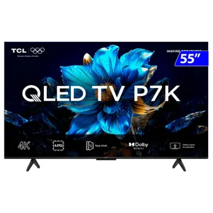 Smart TV TCL QLED 55'' 4K Comando de Voz 55P7K
