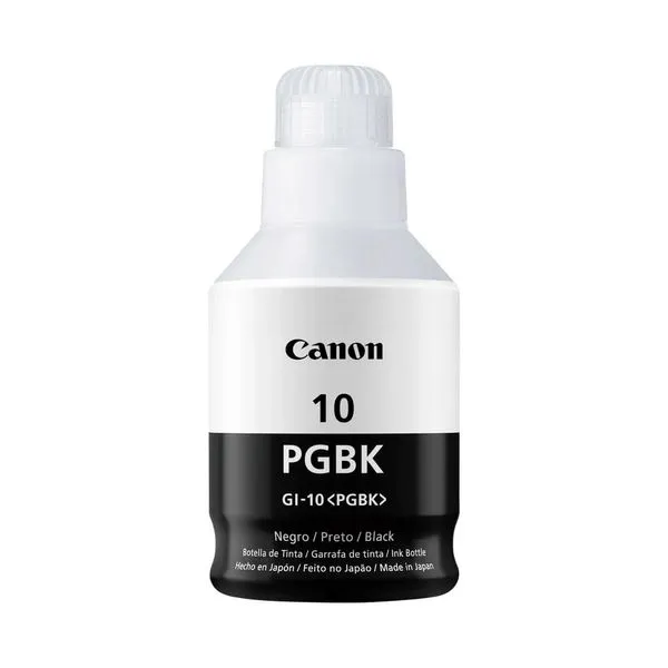 Garrafa Refil de Tinta Canon GI-10 para impressora G6011 G7010 Preto