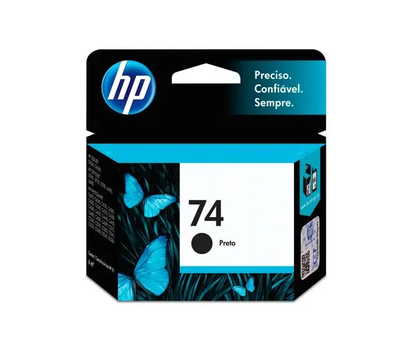Cartucho HP 74 Preto (CB335WB) Para HP Deskjet D4360, D4260 Photosmart C4424, C4440, C4524