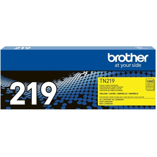 Cartucho Toner Brother, Amarelo (L3560/HLL3240) - TN219YBR