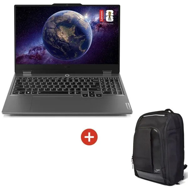 Notebook Gamer Lenovo LOQ 15IRX9, i5-13450HX, 15.6" Full HD, 16GB RAM, 512GB SSD, RTX 3050 6GB GDDR6 + Mochila para Notebook 15.6" Prime Preto Get