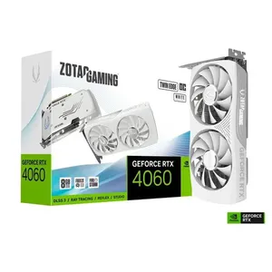 Placa de Vídeo Zotac GeForce RTX 4060 Twin Edge OC White Edition, 8GB, GDDR6, 128-bit - ZT-D40600Q-10M