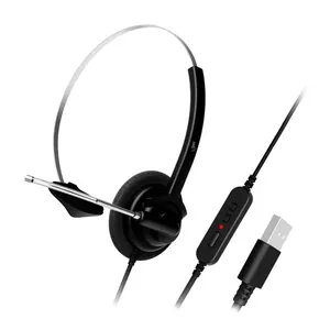 Headset Get Call USB Preto para reuniões e conferências