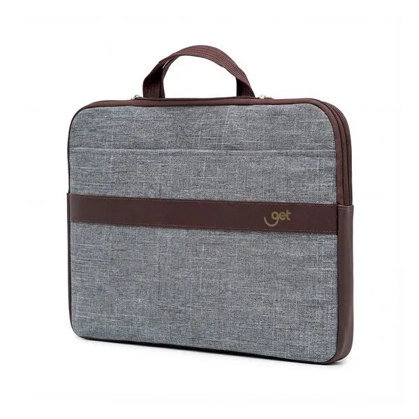 Case para Notebook 15.6" Get Prime 2 com Bolso e Alça Interna Cinza