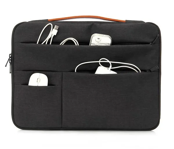Case para Notebook 15.6" Anti-Impacto com Bolsos e Alça - Preta | Goldentec