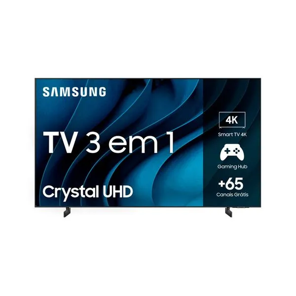 Samsung Smart TV 50 polegadas Crystal UHD 4K 50CU8000 2023, Painel Dynamic Crystal Color, Samsung Gaming Hub, Design AirSlim, Tela sem limites