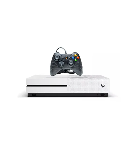 Console Microsoft Xbox One S 1TB Branco, Controle para Xbox One e PC Dual Shock Goldentec GT-One