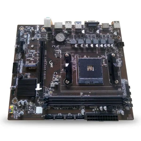 Placa-Mãe Get A320 M2 AMD Ryzen DDR4 até 64GB, SATA III, NVMe, HDMI/VGA