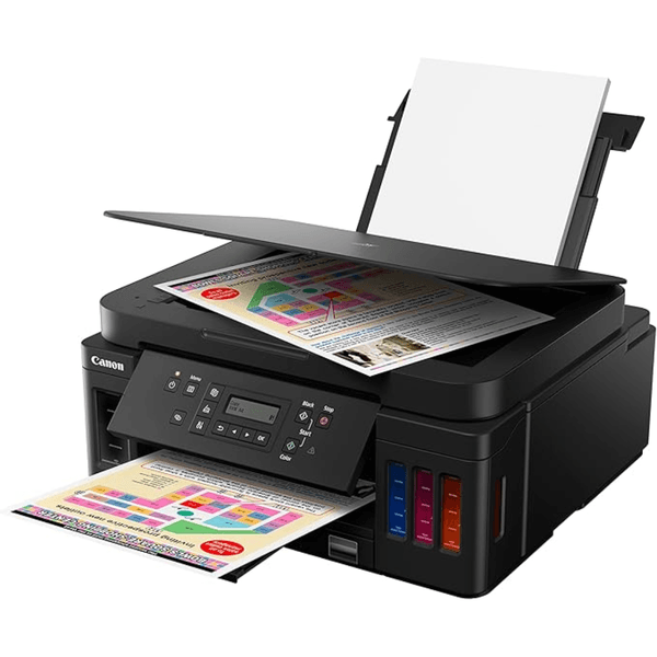 Impressora Multifuncional Canon Mega Tank G6010, WiFi e placa Rede, Jato de Tinta, Copiadora, Scanner - 3113C005AA D